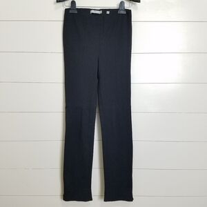 Vince Italy Black Stretch Ponte Knit Seamed Skinny
